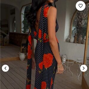 Never fully dressed Sophie midi dress in poppy print